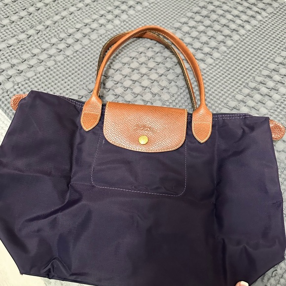 Longchamp le pliage purple tote - Picture 2 of 3